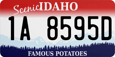 ID license plate 1A8595D