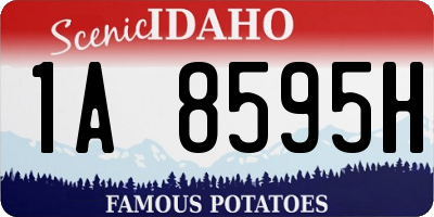 ID license plate 1A8595H