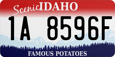 ID license plate 1A8596F