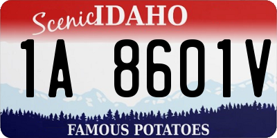 ID license plate 1A8601V