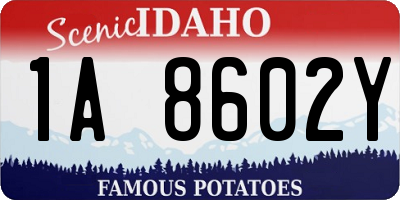ID license plate 1A8602Y