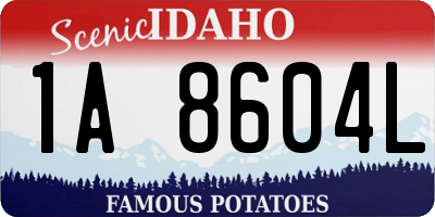ID license plate 1A8604L