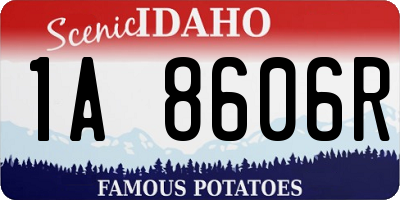 ID license plate 1A8606R
