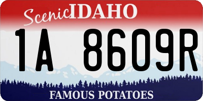 ID license plate 1A8609R