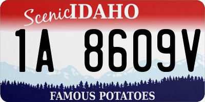 ID license plate 1A8609V