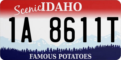ID license plate 1A8611T
