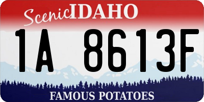 ID license plate 1A8613F