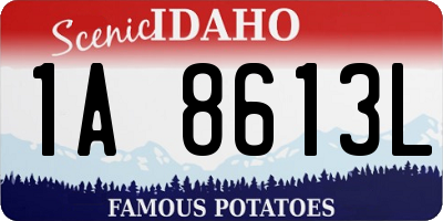 ID license plate 1A8613L