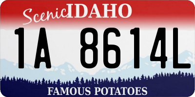 ID license plate 1A8614L