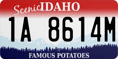 ID license plate 1A8614M