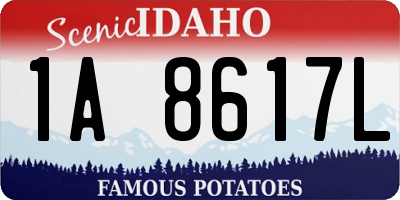 ID license plate 1A8617L