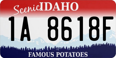 ID license plate 1A8618F