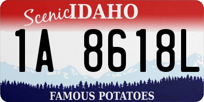ID license plate 1A8618L