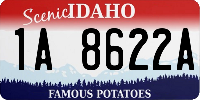 ID license plate 1A8622A