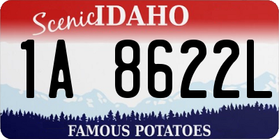 ID license plate 1A8622L
