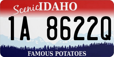 ID license plate 1A8622Q