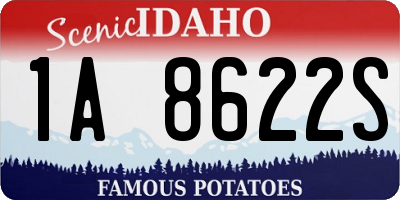 ID license plate 1A8622S