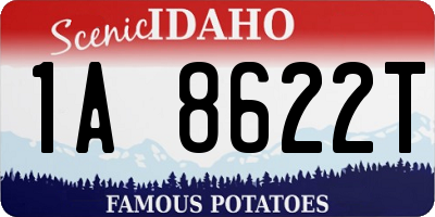 ID license plate 1A8622T