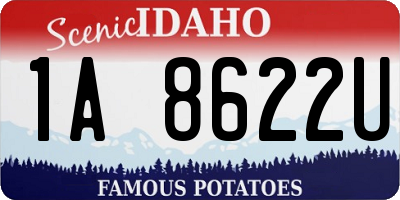 ID license plate 1A8622U