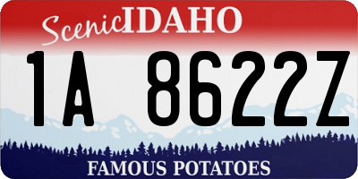 ID license plate 1A8622Z