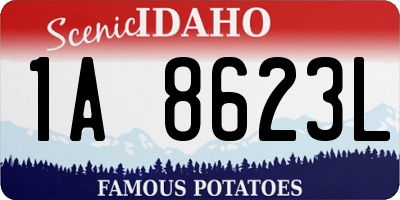 ID license plate 1A8623L