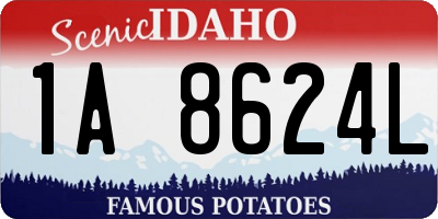 ID license plate 1A8624L