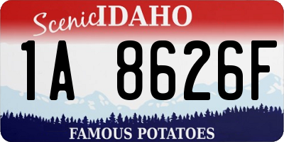 ID license plate 1A8626F