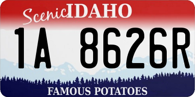 ID license plate 1A8626R