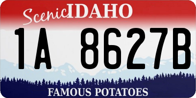 ID license plate 1A8627B