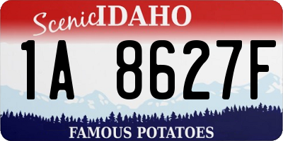 ID license plate 1A8627F