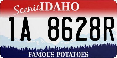 ID license plate 1A8628R