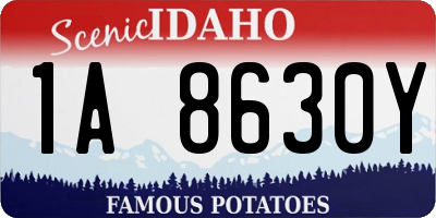 ID license plate 1A8630Y