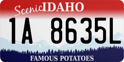ID license plate 1A8635L