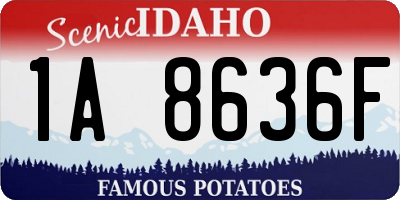 ID license plate 1A8636F