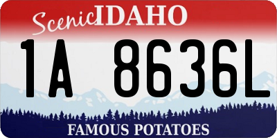 ID license plate 1A8636L
