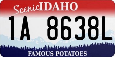 ID license plate 1A8638L