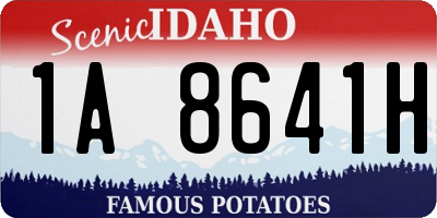 ID license plate 1A8641H