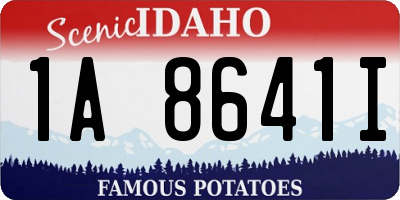ID license plate 1A8641I
