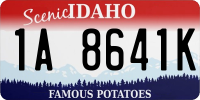 ID license plate 1A8641K