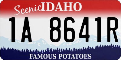 ID license plate 1A8641R