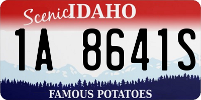 ID license plate 1A8641S