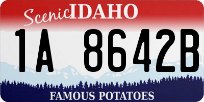 ID license plate 1A8642B