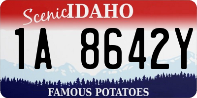 ID license plate 1A8642Y