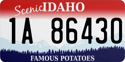 ID license plate 1A8643O