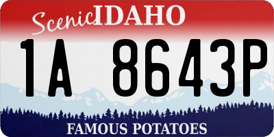 ID license plate 1A8643P