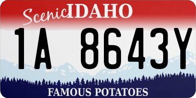 ID license plate 1A8643Y