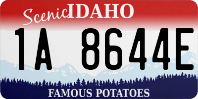 ID license plate 1A8644E