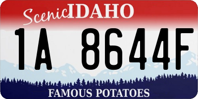 ID license plate 1A8644F
