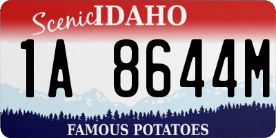 ID license plate 1A8644M