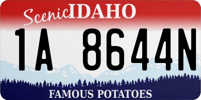 ID license plate 1A8644N